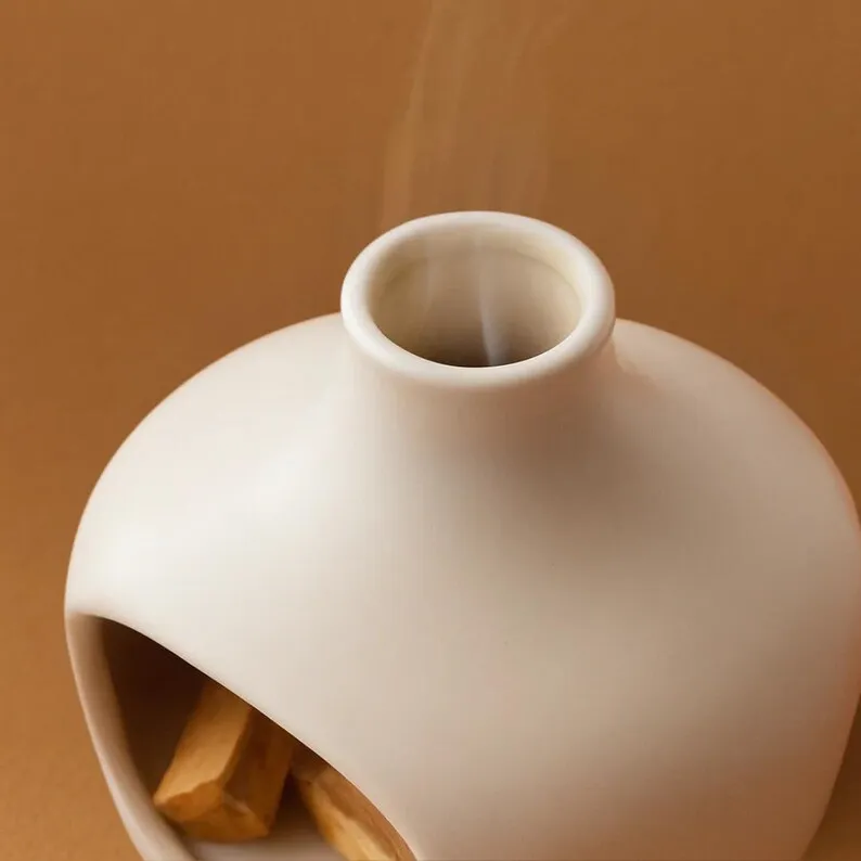 Ceramic Eco-Friendly Handmade Highly Scented Adjustable Brightness Aromatherapy Censer Essential Oil Diffuser Candle Home Decor - Image 5