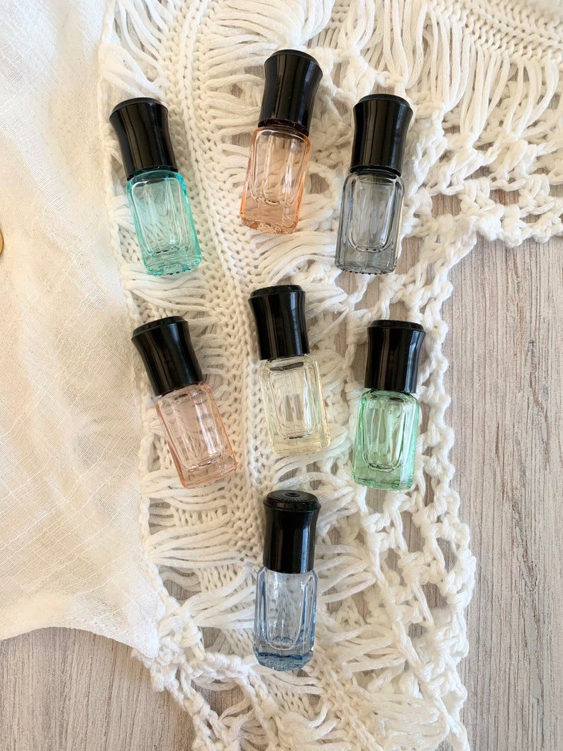 Pastel Gemstone Roller Bottles ~ 5 ml ~ Glass Bottle ~ Essential Oil Roller ~ Aromatherapy ~ Holistic ~ Gift ~ Travel ~ DIY Perfume ~ Gifts - 图片 8