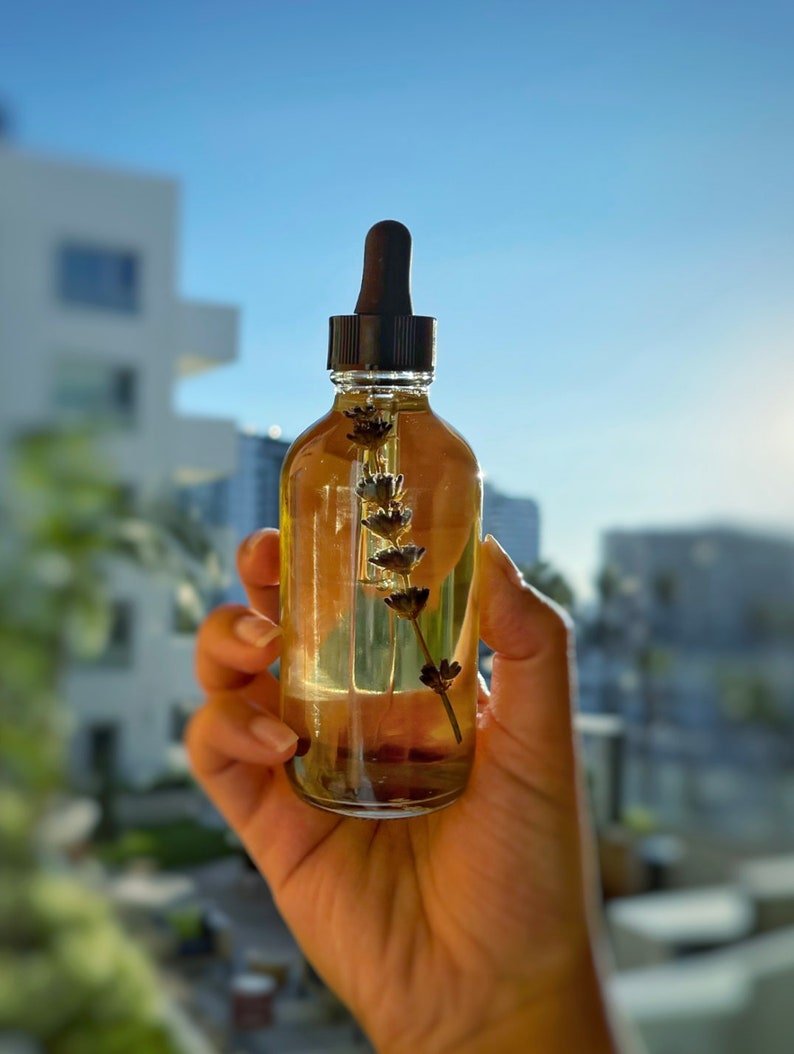 Lavender Body Oil (Infused with Crystals) 4oz | Wholesale Lavender Body Oil | Nourishing & Soothing Skincare—Achieve Radiant, Hydrated Skin