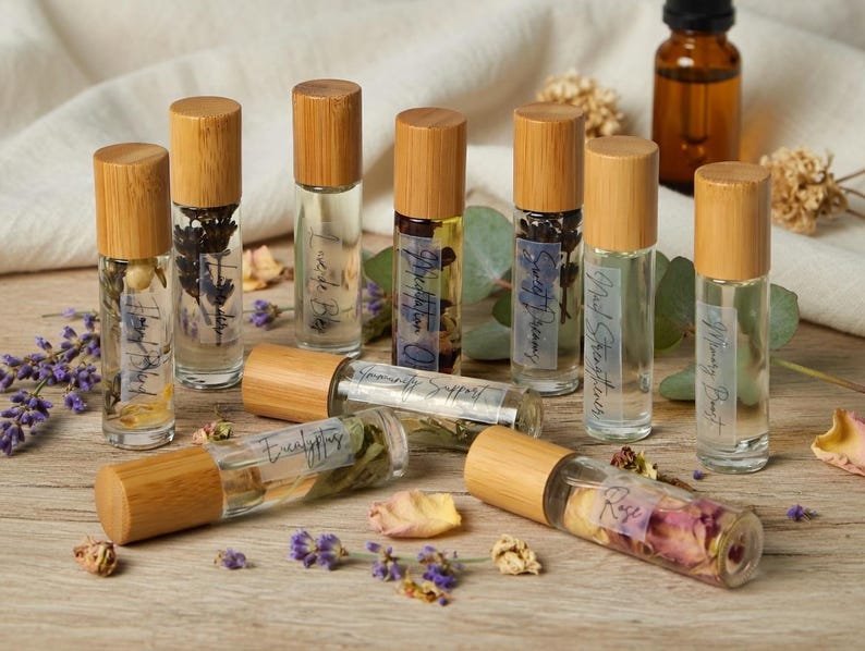 Essential Oil Roller | Bulgarian Lavender | Organic | Natural | Essential Oils | Handmade | Aromatherapy | Vegan | Self Care | Roller - 图片 4